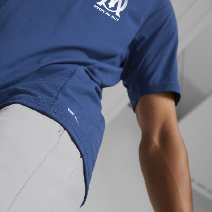 Olympique De Marseille Fotball Casuals Tee Menn Limoges-havn Mist Puma På Salg