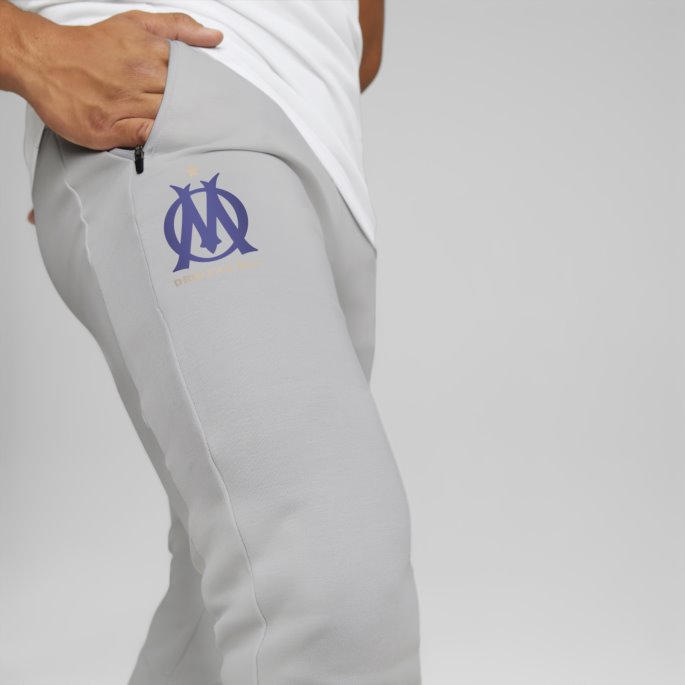 Puma På Tilbud Olympisk Marseille Fotball Casuals Bukser Herre Havn Mist-limoges