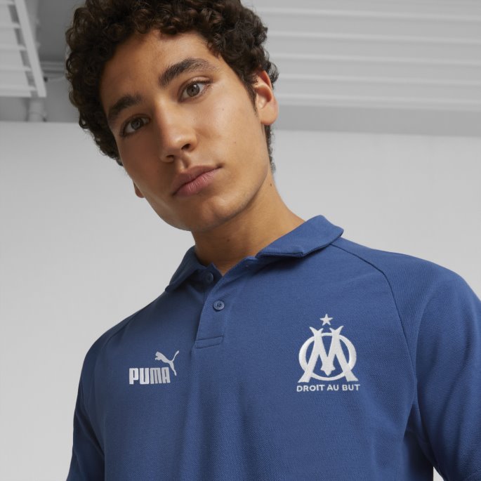 Limoges-havn Mist Olympique De Marseille Fotball Casuals Poloskjorte Menn Puma På Salg