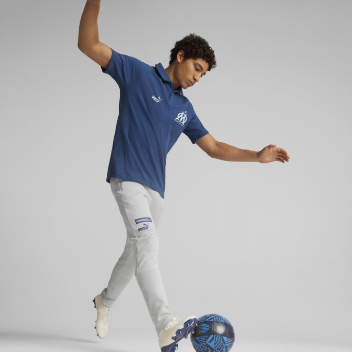 Limoges-havn Mist Olympique De Marseille Fotball Casuals Poloskjorte Menn Puma På Salg