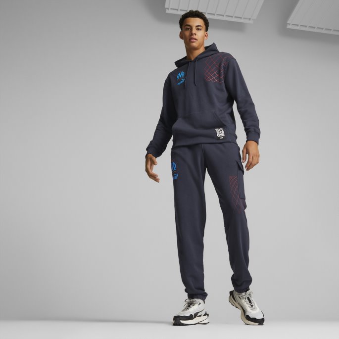 Parisian Night-bleu Azur Olympic Marseille Ftblculture Hettegenser Menn Puma På Salg