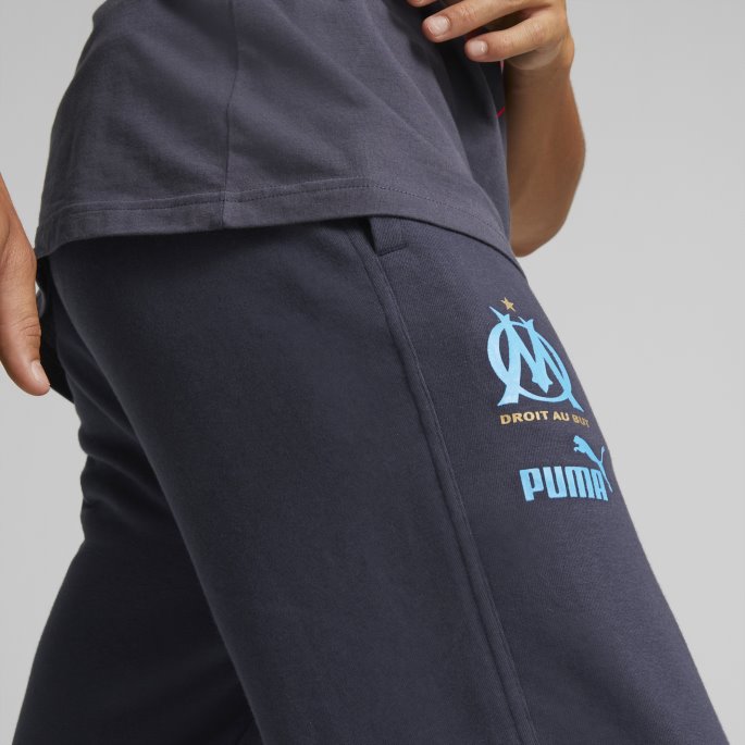 Puma På Salg Olympique De Marseille Ftblkultur Joggebukser Menn Parisian Night-Azure Blue