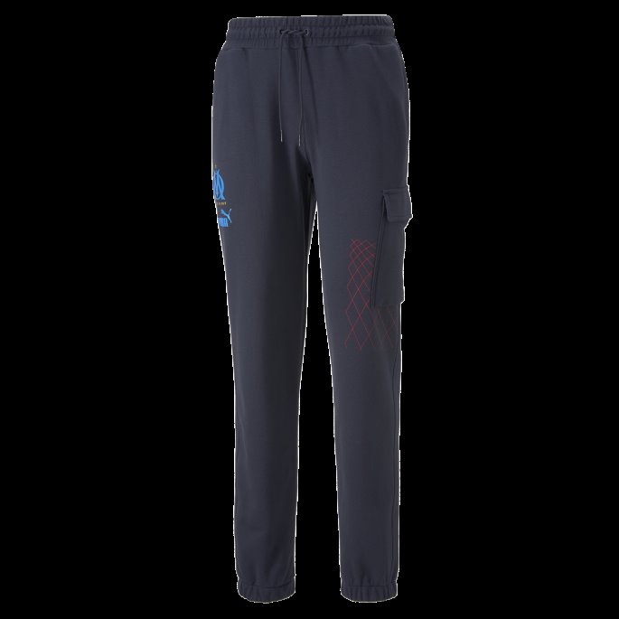 Puma På Salg Olympique De Marseille Ftblkultur Joggebukser Menn Parisian Night-Azure Blue