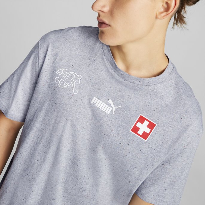 Switzerland Ftblculture Tee Menn Mellomgrå Lyng Puma På Salg