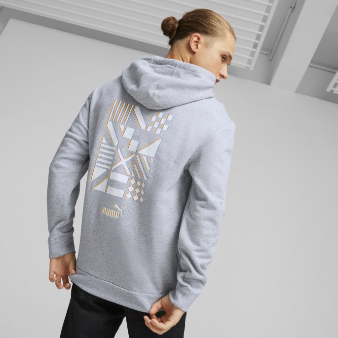 Puma På Tilbud Mellomgrå Lyng Sveits Ftblculture Hettegenser Menn