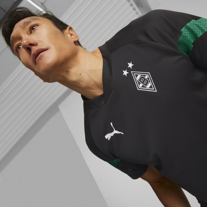 Puma På Tilbud Borussia M Nchengladbach Fotballtreningsdrakt Herre Black-power Green