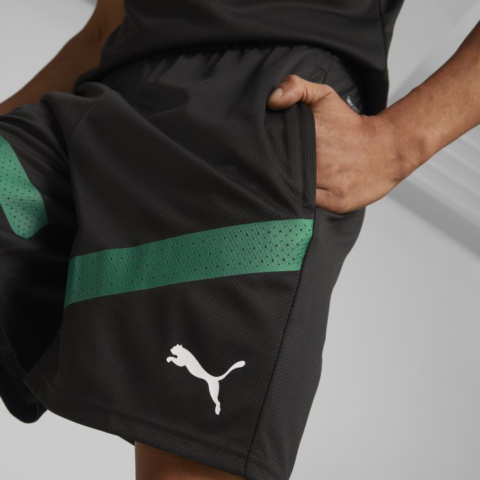 Borussia M Nchengladbach Fotballtreningsshorts Herre Black-power Green Puma På Tilbud