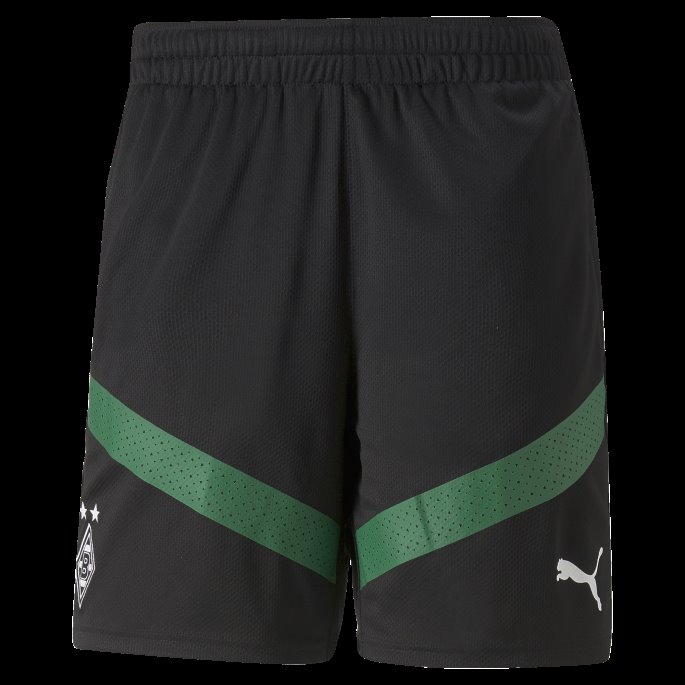 Borussia M Nchengladbach Fotballtreningsshorts Herre Black-power Green Puma På Tilbud