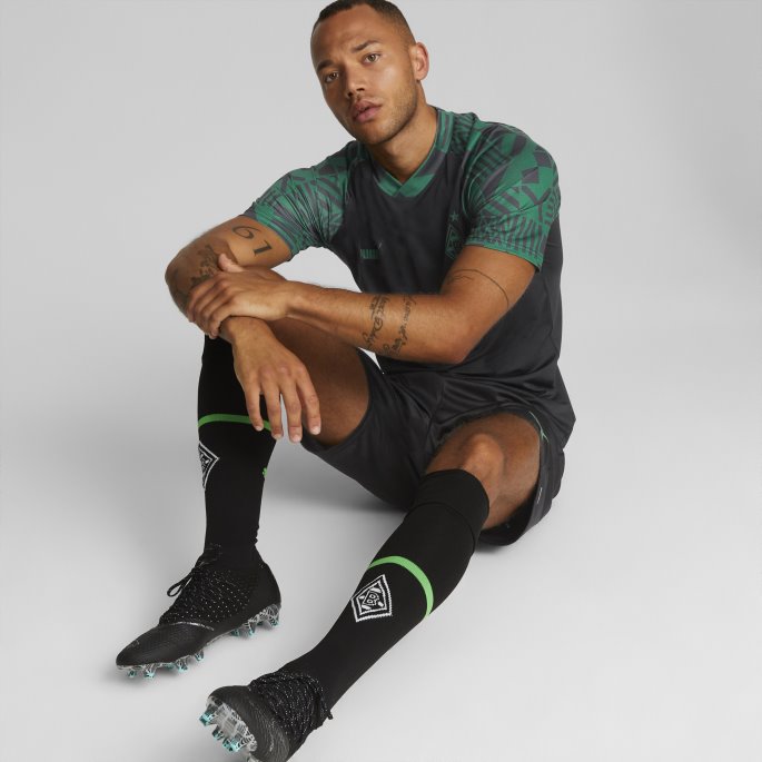 Power Green Puma På Salg Borussia M Nchengladbach Fotball Prematch Jersey Herre