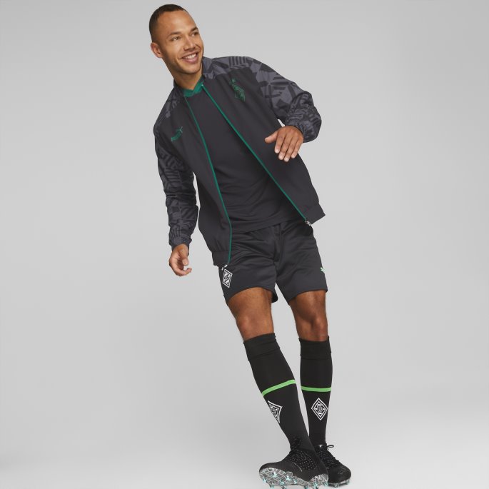 Puma På Tilbud Borussia M Nchengladbach Fotball Førkampsjakke Herre Asfalt