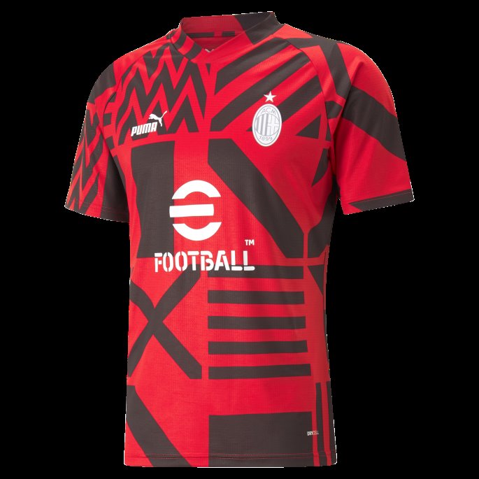 Puma På Salg A.c. Milan Fotball Førkamptrøye Menn Tango Rød
