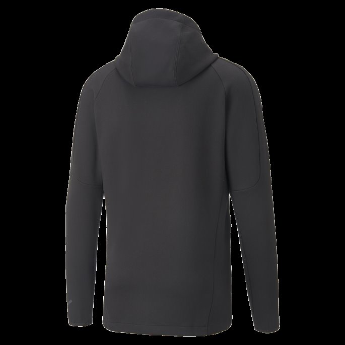 Puma På Salg Svart-asfalt A.c. Milan Fotball Casuals Hettejakke Menn