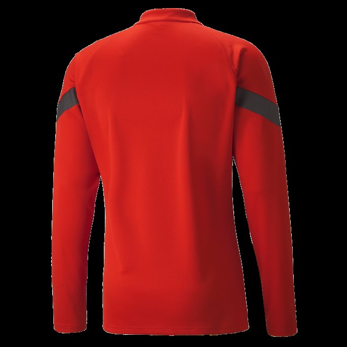 Brennende Rød-asfalt A.c. Milan Fotball Quarter-zip Trening Topp Menn Puma På Salg