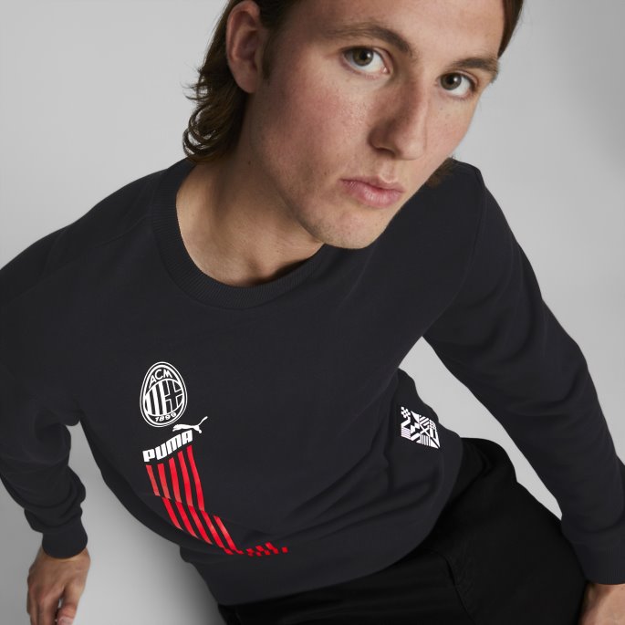 A.c. Milan Ftblculture Crewneck Genser Menn Puma På Salg