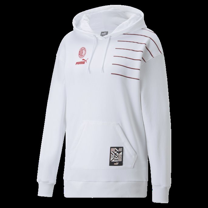 Hvit-tango Rød Puma På Salg A.c. Milan Ftblculture Hettegenser For Kvinner