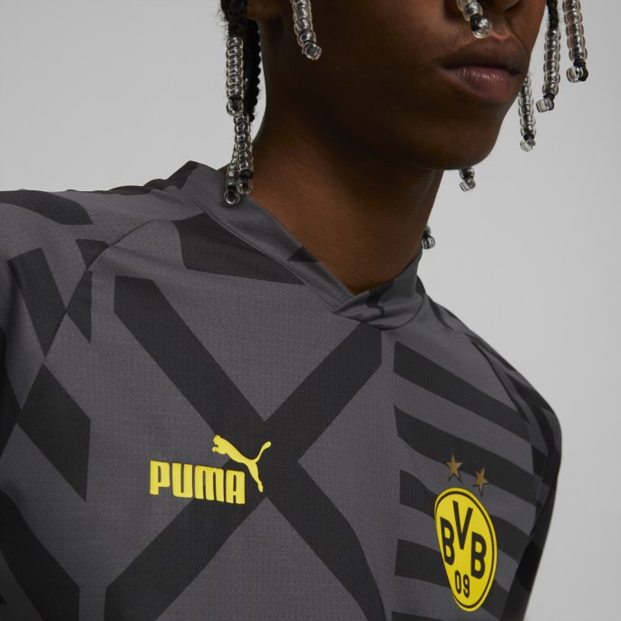 Borussia Dortmund Fotball Herre Prematch-trøye Svart-asfalt Puma På Salg