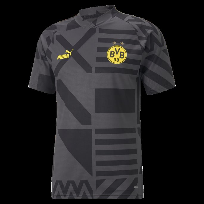 Borussia Dortmund Fotball Herre Prematch-trøye Svart-asfalt Puma På Salg