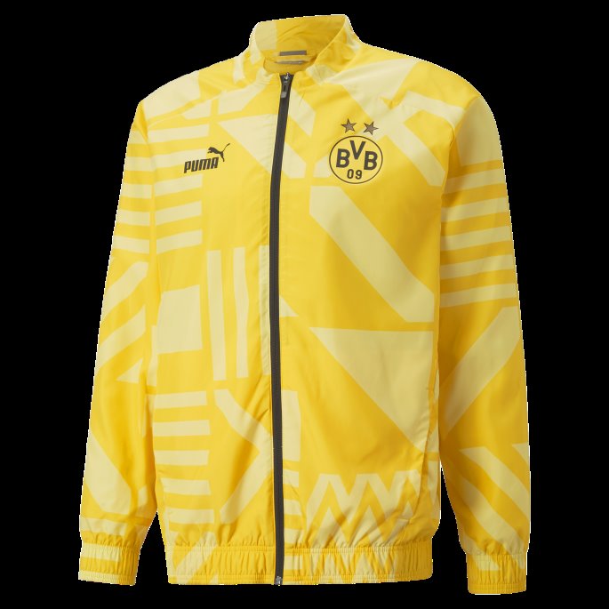 Puma På Tilbud Cyber Gul Borussia Dortmund Fotball Førkampsjakke Herre