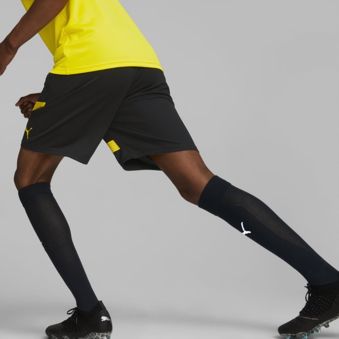 Borussia Dortmund Fotball Treningshorts Menn Puma På Tilbud Svart-cyber Gul