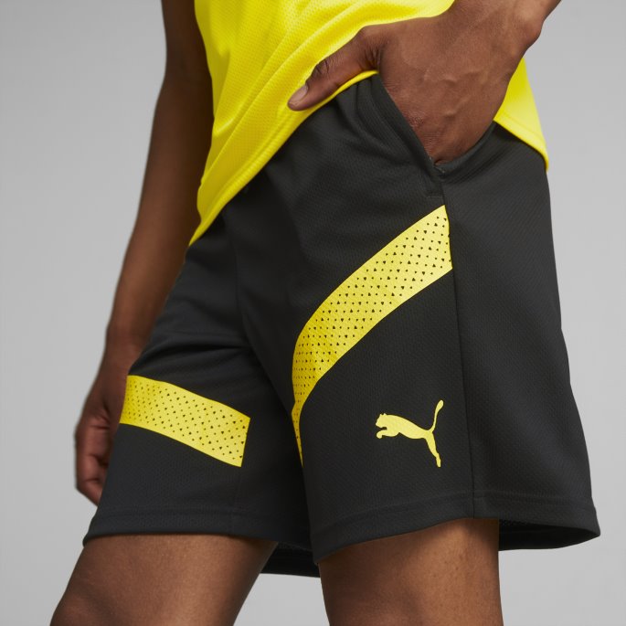 Borussia Dortmund Fotball Treningshorts Menn Puma På Tilbud Svart-cyber Gul
