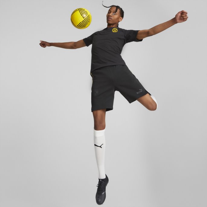 Borussia Dortmund Fotball Casuals Tee Menn Puma På Tilbud Svart