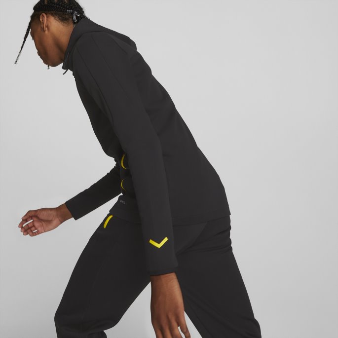Borussia Dortmund Fotball Casuals Hettejakke Menn Puma På Tilbud Svart