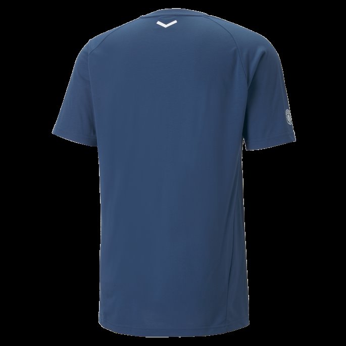 Seilende Blå-hvit Puma På Salg Manchester City F.c. Casuals Fotball Tee Menn
