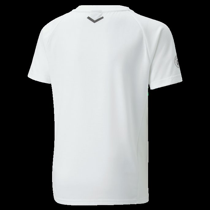 Puma På Salg Manchester City F.c. Casuals Fotball Tee Ungdom Hvit-svart