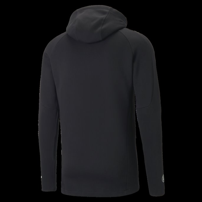 Bomull Svart-hvit Manchester City F.c. Fotball Casuals Hettejakke Menn Puma På Salg