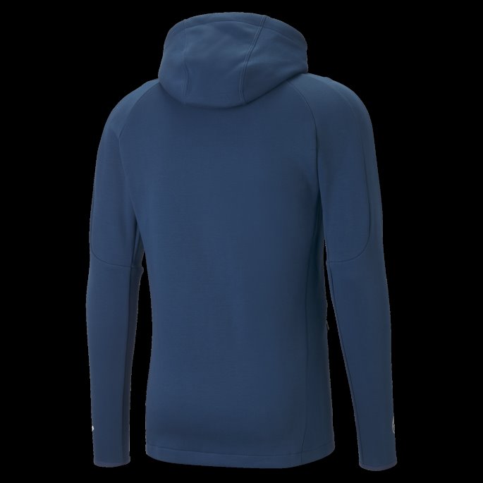 Puma På Salg Manchester City F.c. Fotball Casuals Hettejakke Menn Som Seiler Blå-hvit
