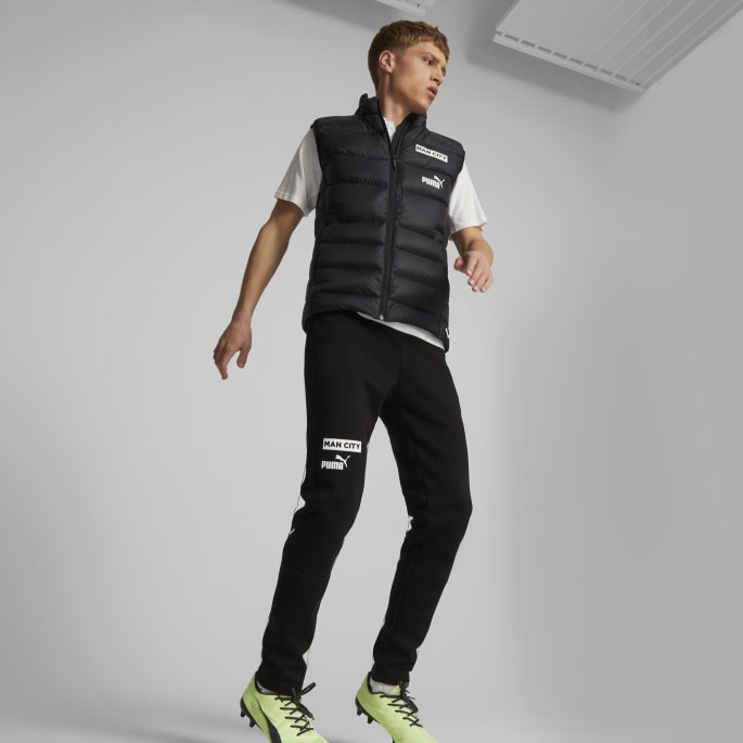 Puma På Salg Svart-hvit Manchester City F.c. Fotball Casuals Dunvest Menn