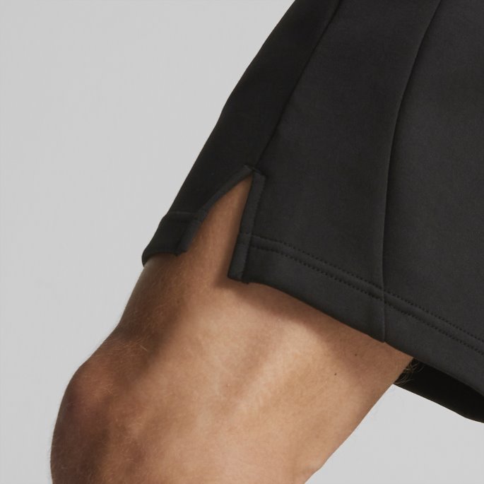 Puma På Tilbud Bomull Svart-hvit Manchester City F.c. Fotball Casuals Shorts Menn