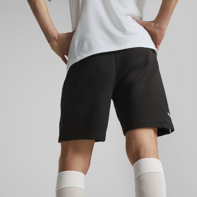 Puma På Tilbud Bomull Svart-hvit Manchester City F.c. Fotball Casuals Shorts Menn