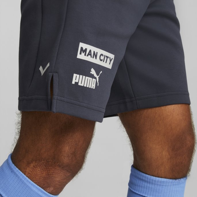 Parisisk Nattgrå Fiolett Puma På Salg Manchester City F.c. Fotball Casuals Shorts Menn