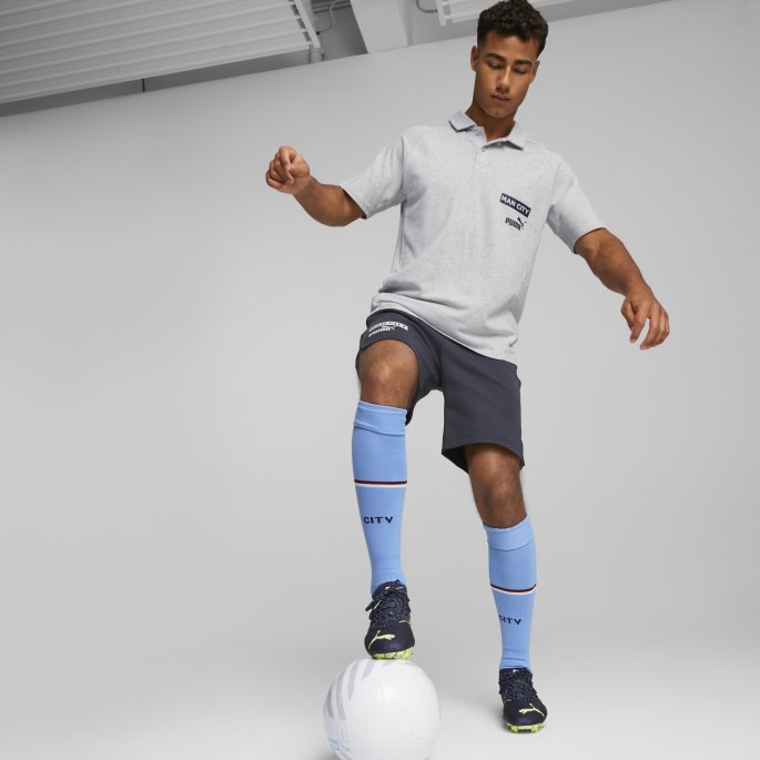 Parisisk Nattgrå Fiolett Puma På Salg Manchester City F.c. Fotball Casuals Shorts Menn
