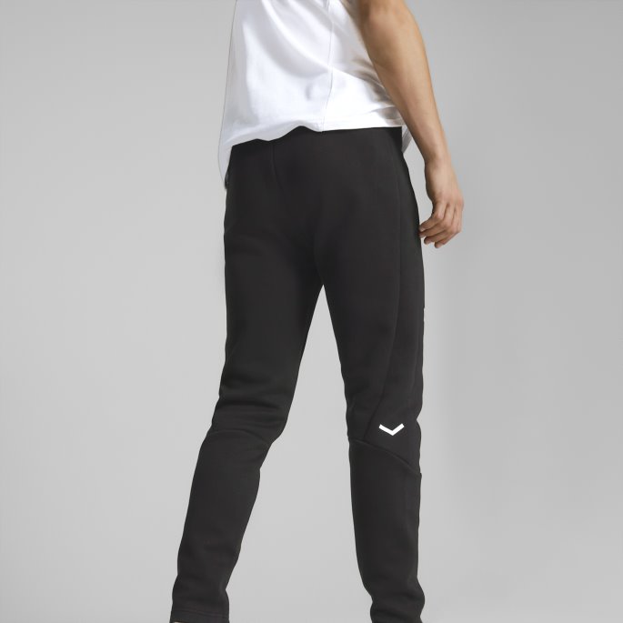 Puma På Salg Manchester City F.c. Fotball Casuals Bukser Herre Bomull Svart-hvit