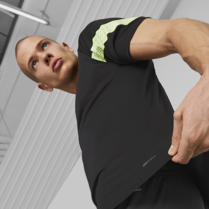 Manchester City F.c. Fotball Treningstrøye Herre Black-fizzy Light Puma På Salg