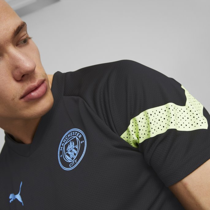 Manchester City F.c. Fotball Treningstrøye Herre Black-fizzy Light Puma På Salg