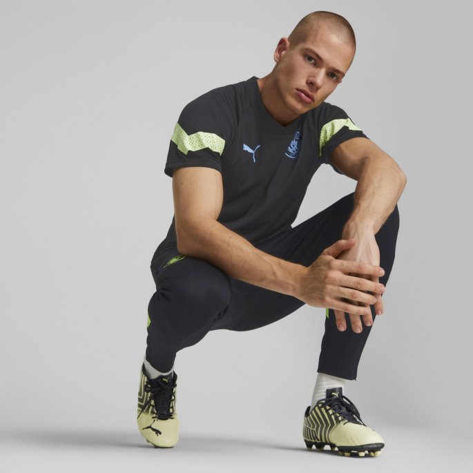 Manchester City F.c. Fotball Treningstrøye Herre Black-fizzy Light Puma På Salg