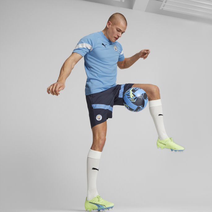 Puma På Salg Manchester City F.c. Fotball Treningsdrakt Herrelag Lys Blå-hvit