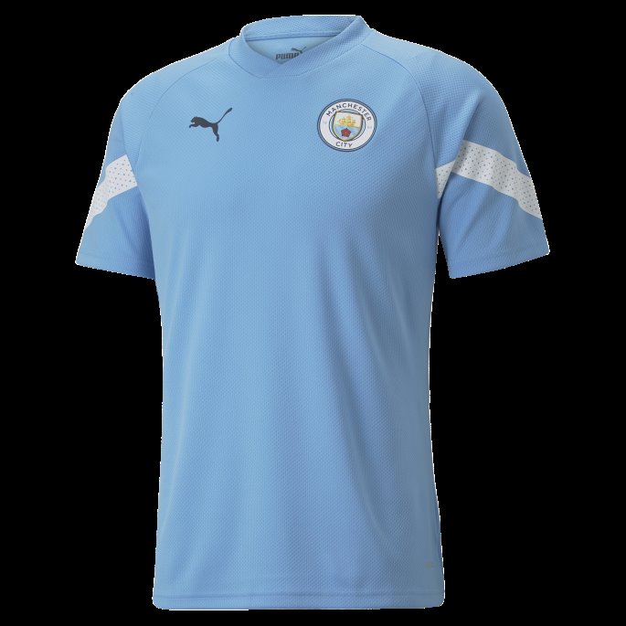 Puma På Salg Manchester City F.c. Fotball Treningsdrakt Herrelag Lys Blå-hvit