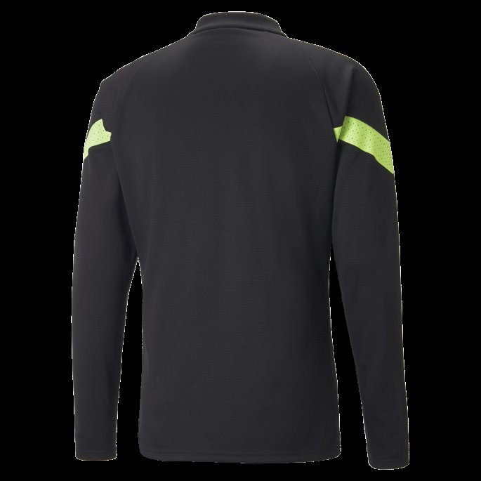 Puma På Salg Manchester City F.c. Fotball Kvart Glidelås Trening Topp Menn Svart-fizzy Light