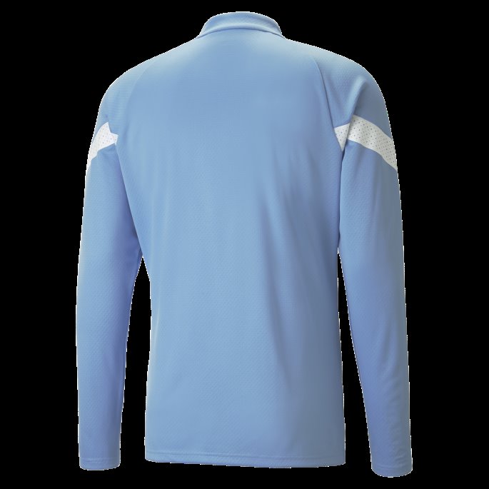 Puma På Salg Team Lys Blå-hvit Manchester City F.c. Fotball Quarter-zip Trening Topp Menn