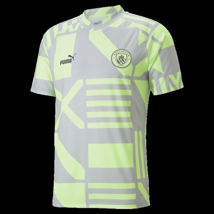 Manchester City F.c. Fotball Førkamptrøye Menn Puma På Tilbud Grå Fiolett-gassende Lys