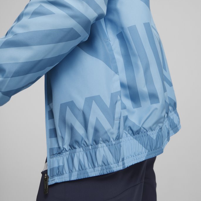 Puma På Salg Manchester City F.c. Prematch Fotballjakke Herrelag Lys Blå-peacoat