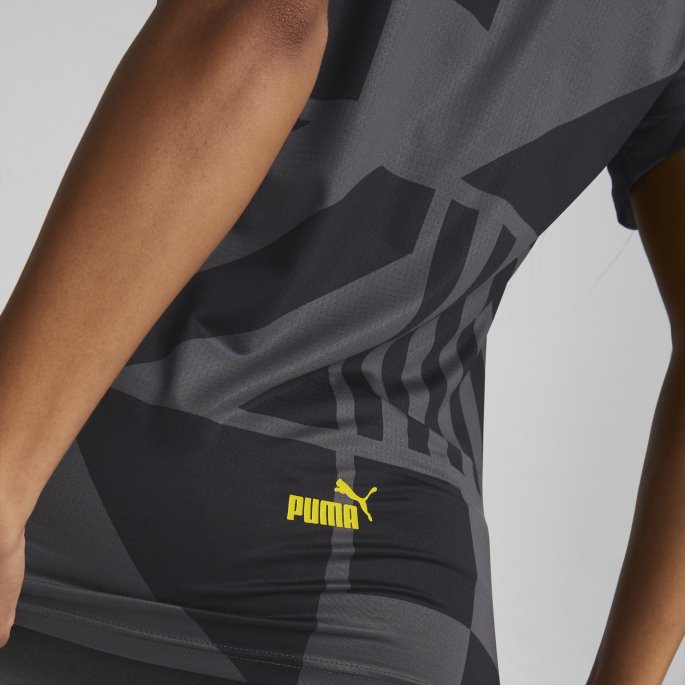 Svart-spektra Gul Manchester City F.c. Fotball Førkamptrøye Kvinner Puma På Salg