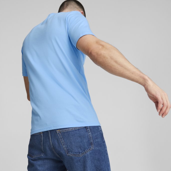 Lag Lys Blå-intens Rød Manchester City F.c. Fotball Ftblcore Tee Menn Puma På Salg