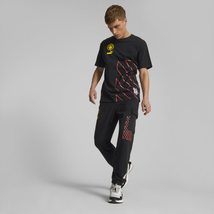 Svart-tango Rød Puma På Salg Manchester City F.c. Ftblculture Tee Menn