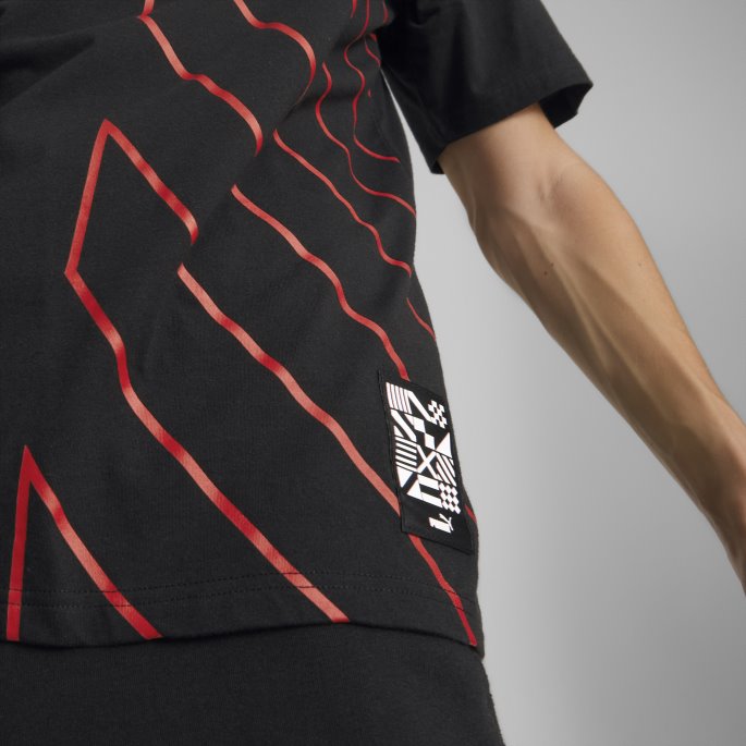 Svart-tango Rød Puma På Salg Manchester City F.c. Ftblculture Tee Menn