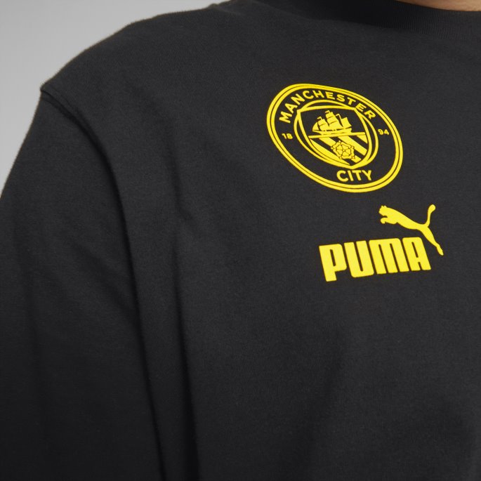 Svart-tango Rød Puma På Salg Manchester City F.c. Ftblculture Tee Menn